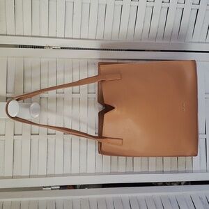 Pixie Mood camel vegan faux leather tote shoulder bag
